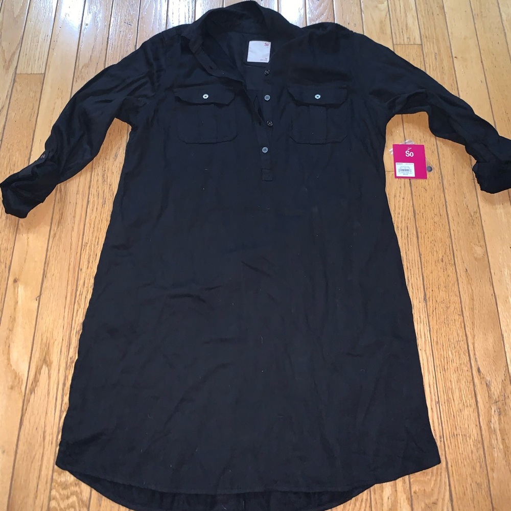 Quarter button down t shirt dress